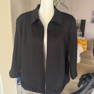 Women’s Christopher & Banks Classic Black Coat